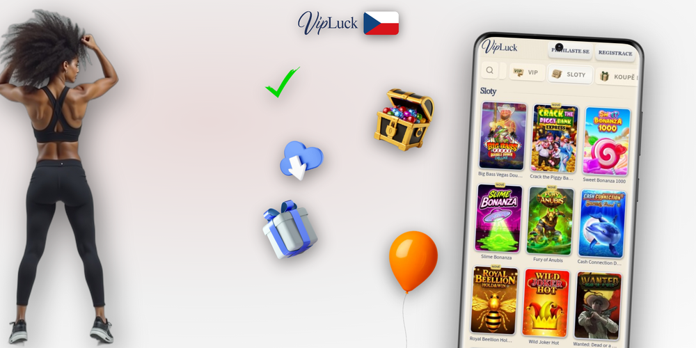 Vipluck Kasino apps na různých Android a iOS telefonech – plný herní zážitek