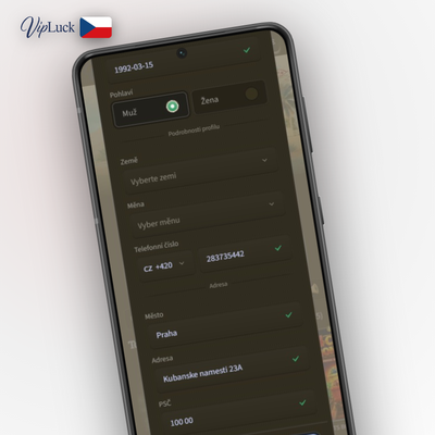 Mobilní registrace ve Vipluck Kasino bez instalace aplikace na Androidu i iOS